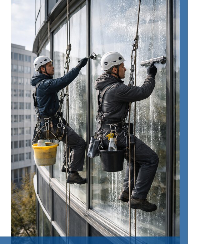 Мойка панорамных окон в Мытищах от 355 р. заказать у ВЫСОТНИК-Мтщ