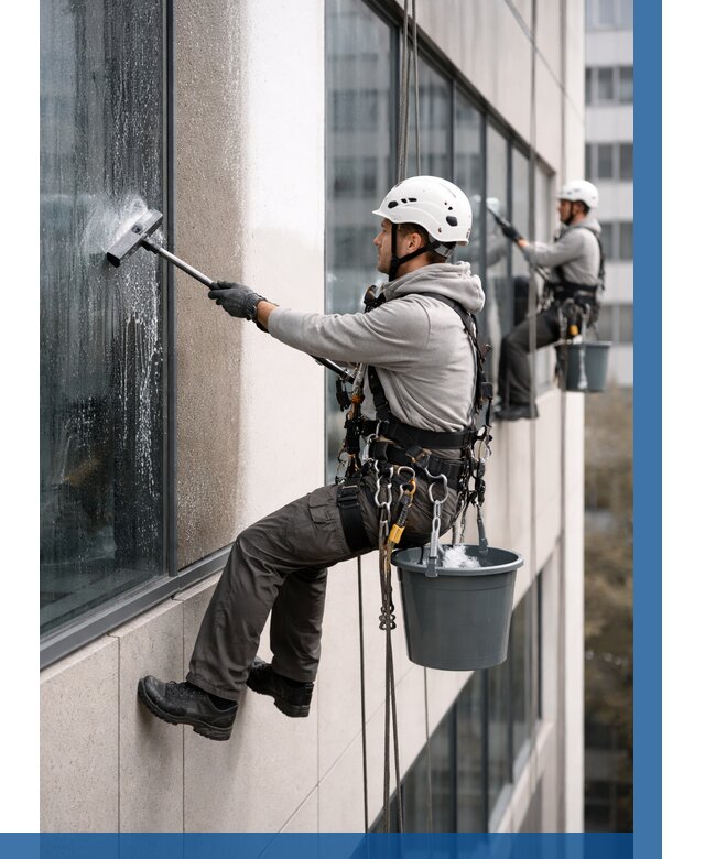 Мойка фасадов зданий в Мытищах под ключ от 355 р. | ВЫСОТНИК-Мтщ