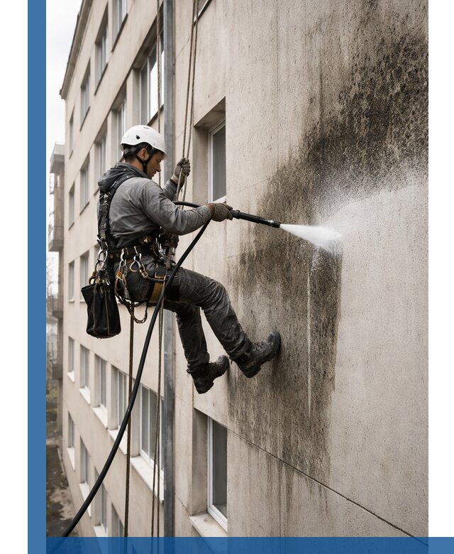 Профессиональная очистка фасадов от плесени в Мытищах