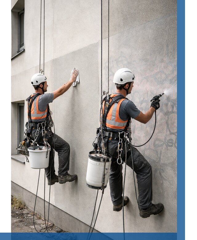 Антиграффити покрытие фасада в Мытищах от 609 р. | ВЫСОТНИК-Мтщ