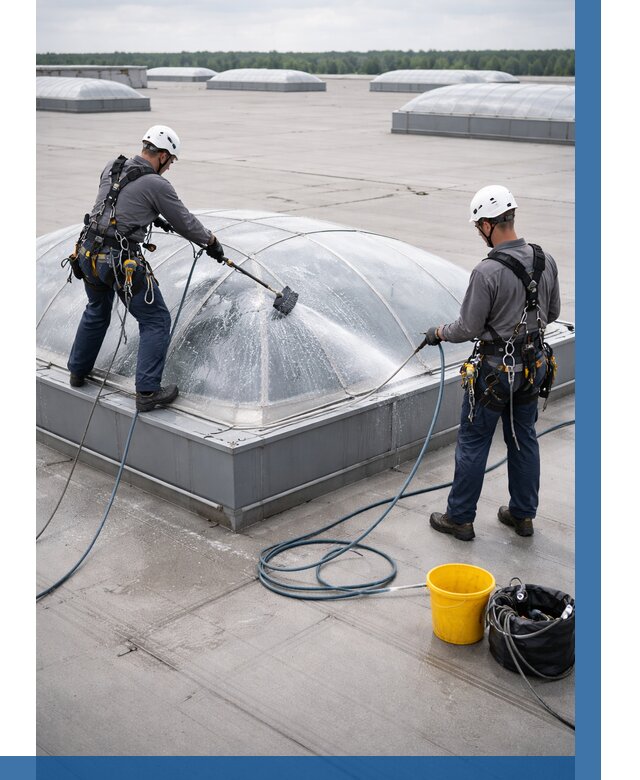 Мойка зенитных фонарей в Мытищах, заказать от 4570 р. | ВЫСОТНИК-Мтщ