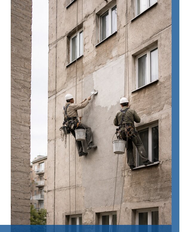 Косметический ремонт фасада в Мытищах от 1117 р. | ВЫСОТНИК-Мтщ