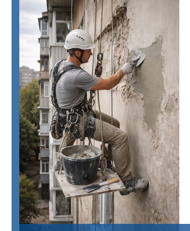 Восстановление фасадной штукатурки в Мытищах с гарантией качества
