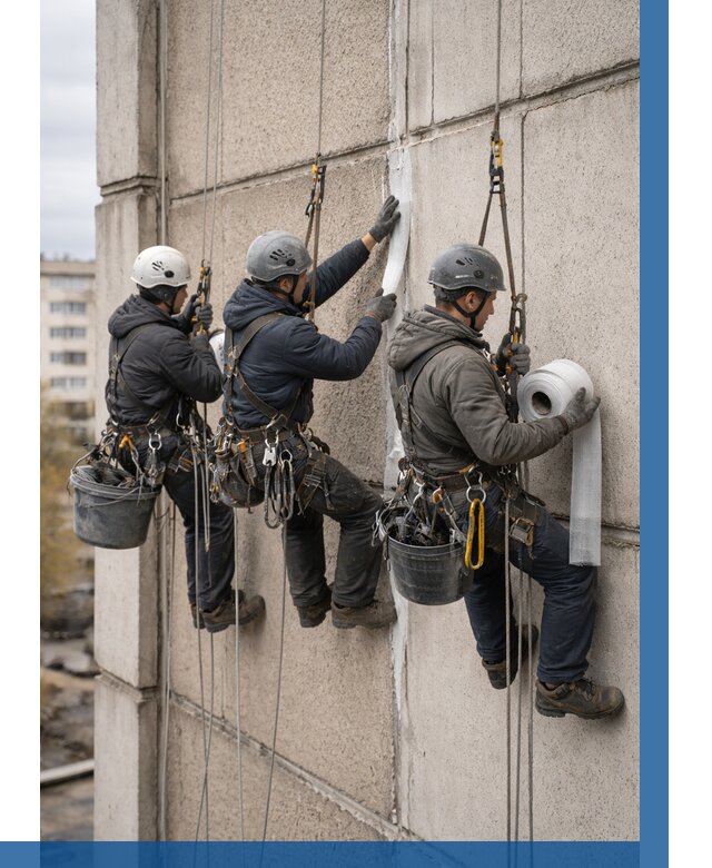 Ремонт межпанельных швов в Мытищах от 762 р. | ВЫСОТНИК-Мтщ