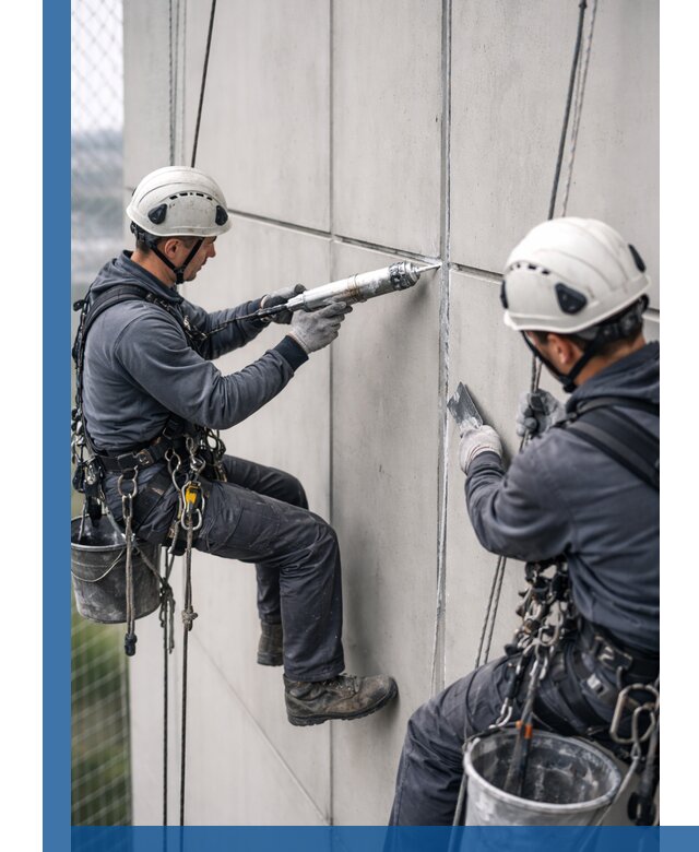 Первичная герметизация швов фасадов и кровель в Мытищах