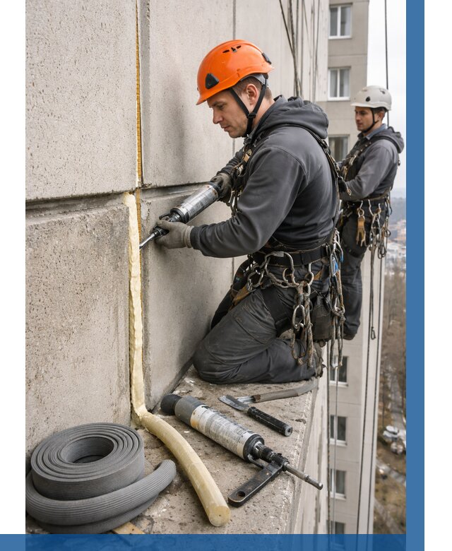 Теплый шов межпанельные швы в Мытищах от 711 р. | ВЫСОТНИК-Мтщ