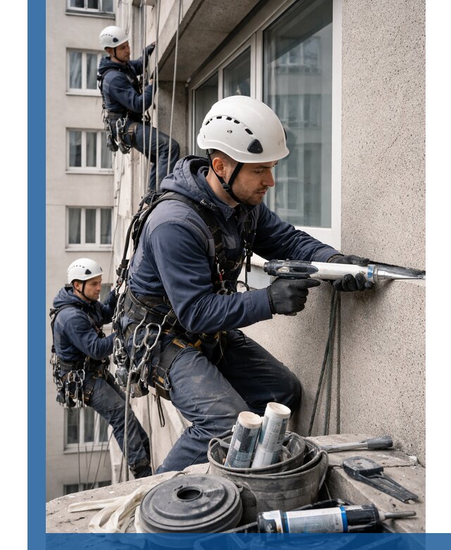 Герметизация швов лоджии в Мытищах профессионально и надежно