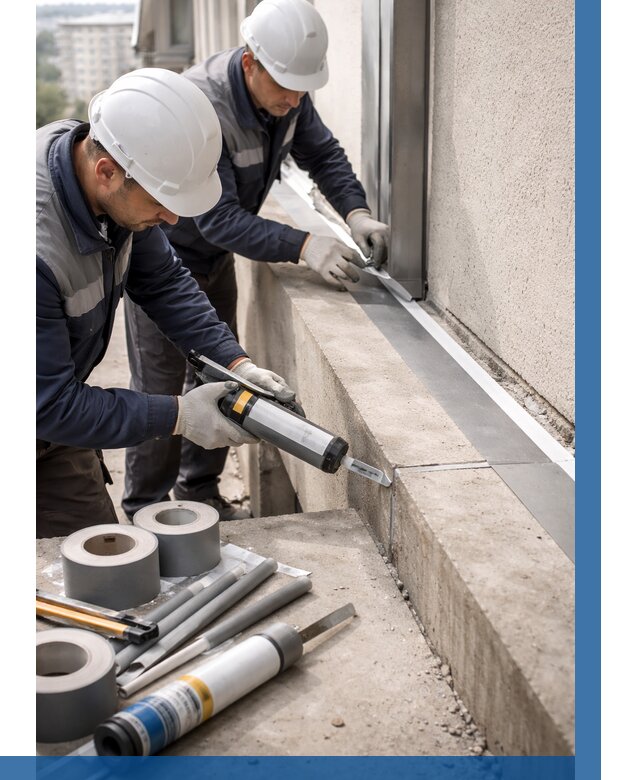 Герметизация примыкания балкона в Мытищах от 4570 р. | ВЫСОТНИК-Мтщ