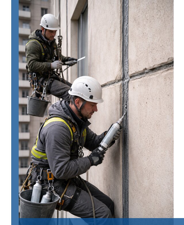Герметизация деформационных швов фасада в Мытищах качественно