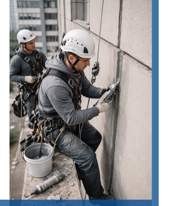 Ремонт деформационных швов здания в Мытищах от 1016 р. | ВЫСОТНИК-Мтщ