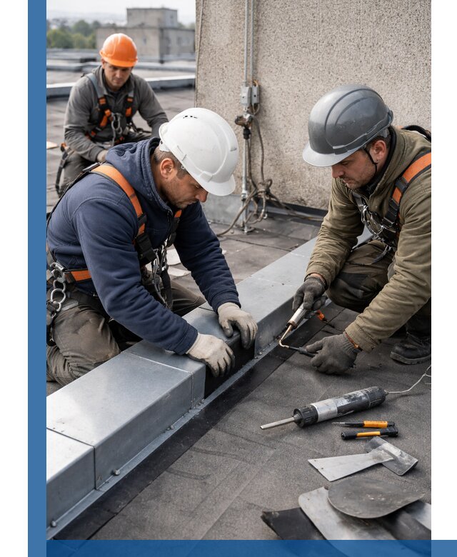 Ремонт кровельных примыканий в Мытищах профессионально