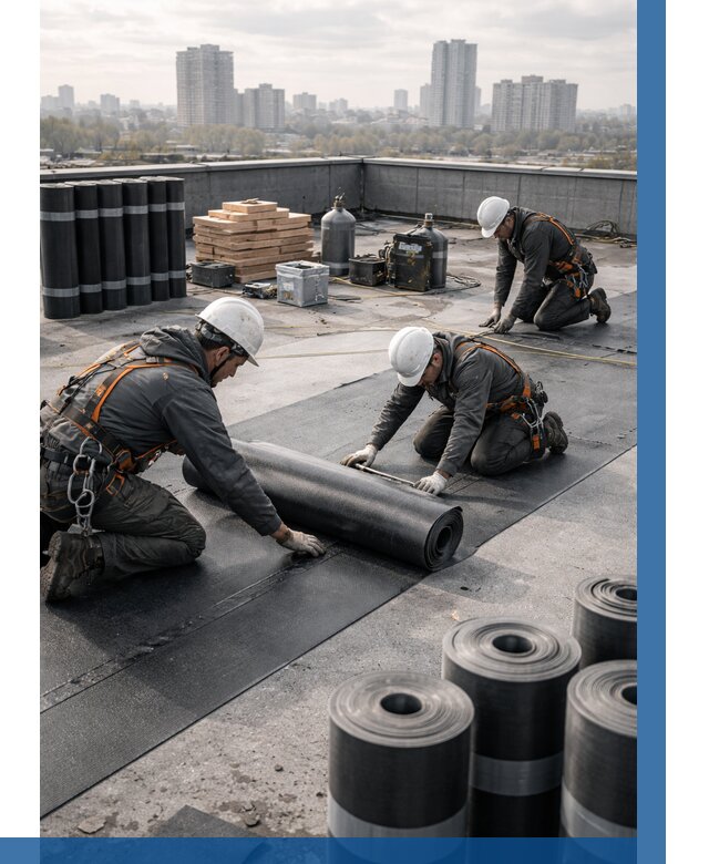 Монтаж мягкой кровли под ключ в Мытищах от 457 р. | ВЫСОТНИК-Мтщ