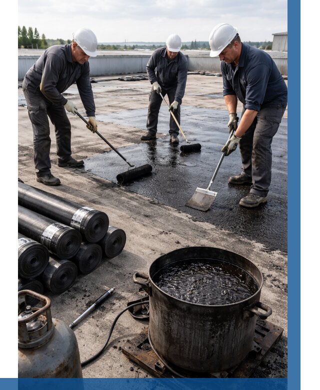 Гидроизоляция кровли мастикой в Мытищах от 609 р. | ВЫСОТНИК-Мтщ