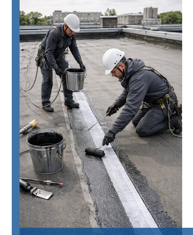 Гидроизоляция кровли мастикой в Мытищах надежная защита