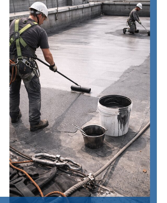 Гидроизоляция кровли жидкой резиной в Мытищах от 508 р. | ВЫСОТНИК-Мтщ