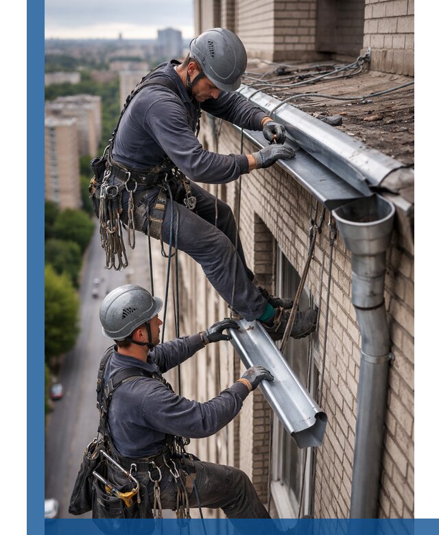 Ремонт водосточных желобов в Мытищах, быстро и качественно