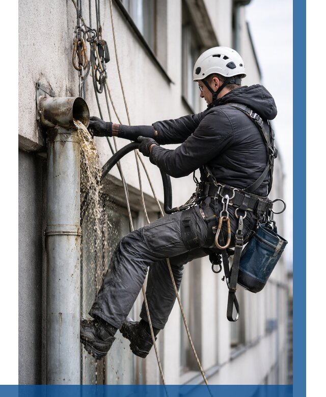 Прочистка водосточных труб в Мытищах от 3554 р. | ВЫСОТНИК-Мтщ