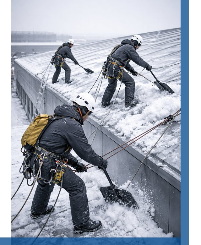 Очистка навесов от снега в Мытищах от 4570 р. | ВЫСОТНИК-Мтщ