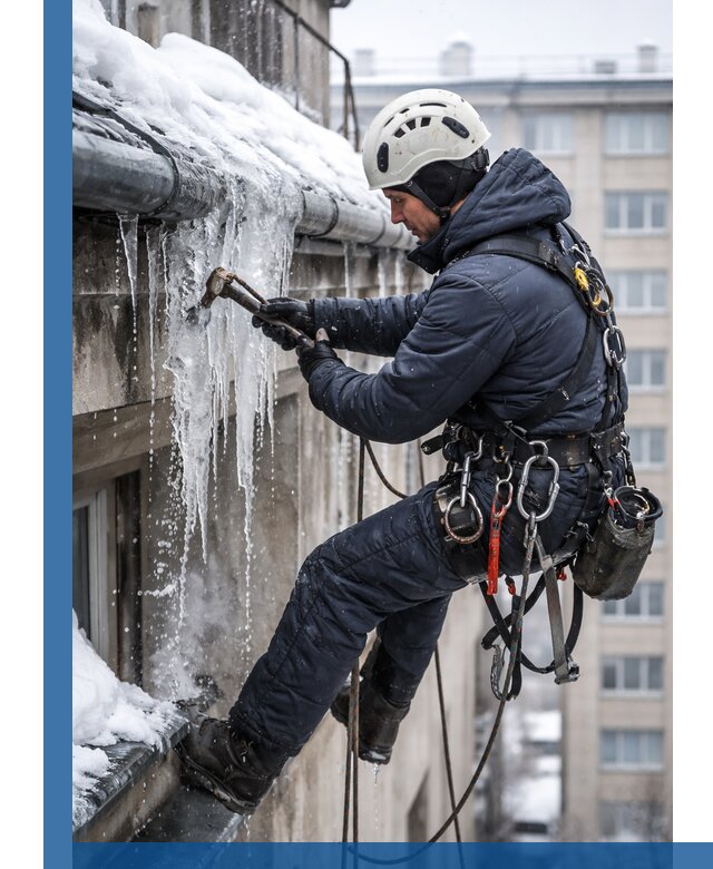 Удаление наледи и чистка водостоков в Мытищах оперативно и безопасно