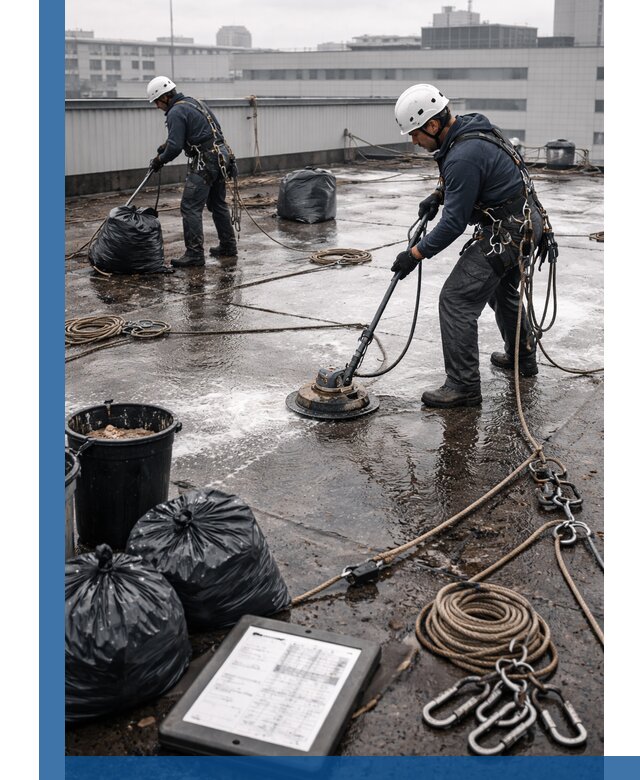 Плановая очистка кровли по графику в Мытищах для безопасности