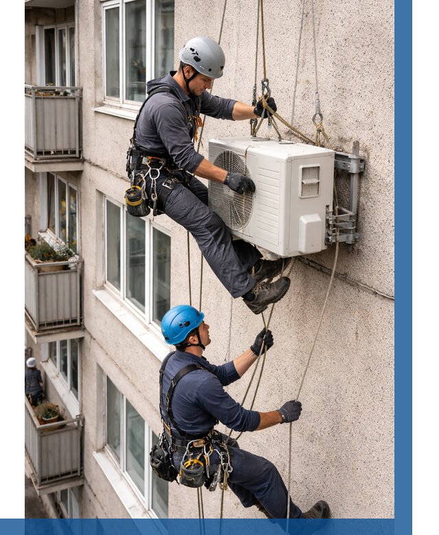 Перенос внешнего блока кондиционера в Мытищах от 9140 р.| ВЫСОТНИК-Мтщ