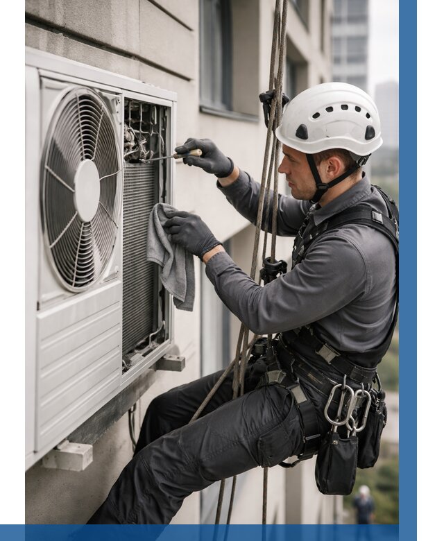 Обслуживание внешнего блока кондиционера в Мытищах от 2742 р.ВЫСОТНИК-Мтщ