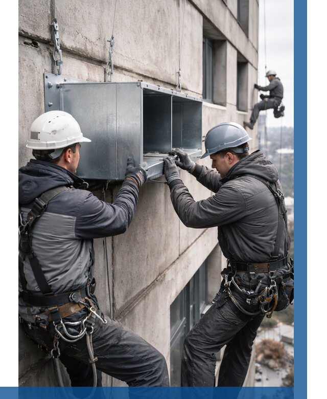 Монтаж вентиляционных коробов в Мытищах от 3047 р. | ВЫСОТНИК-Мтщ