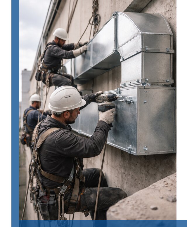 Профессиональный монтаж вентиляционных коробов в Мытищах под ключ