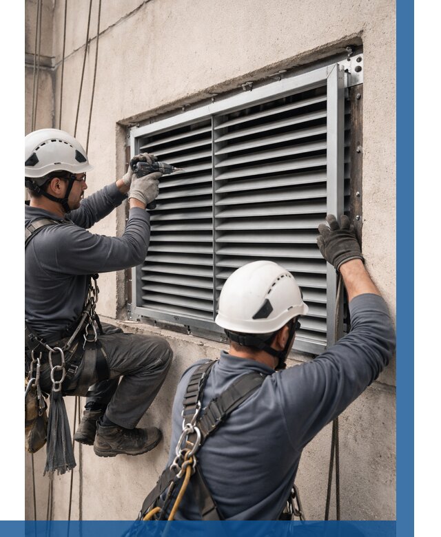 Монтаж вентиляционных решеток в Мытищах от 4570 р. | ВЫСОТНИК-Мтщ