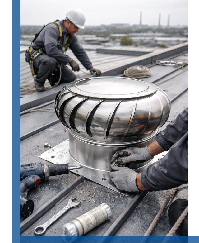 Установка дефлекторов на кровле в Мытищах профессионально