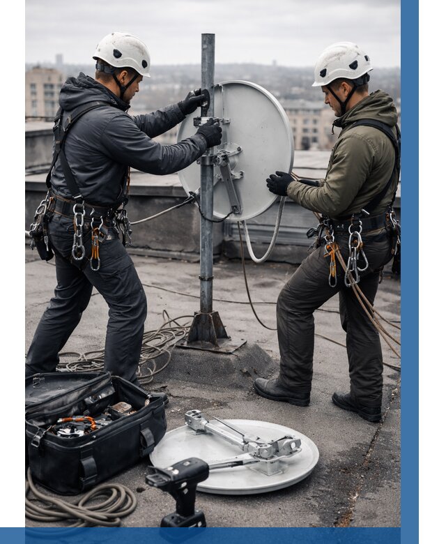 Демонтаж антенн на крыше в Мытищах от 4570 р. | ВЫСОТНИК-Мтщ