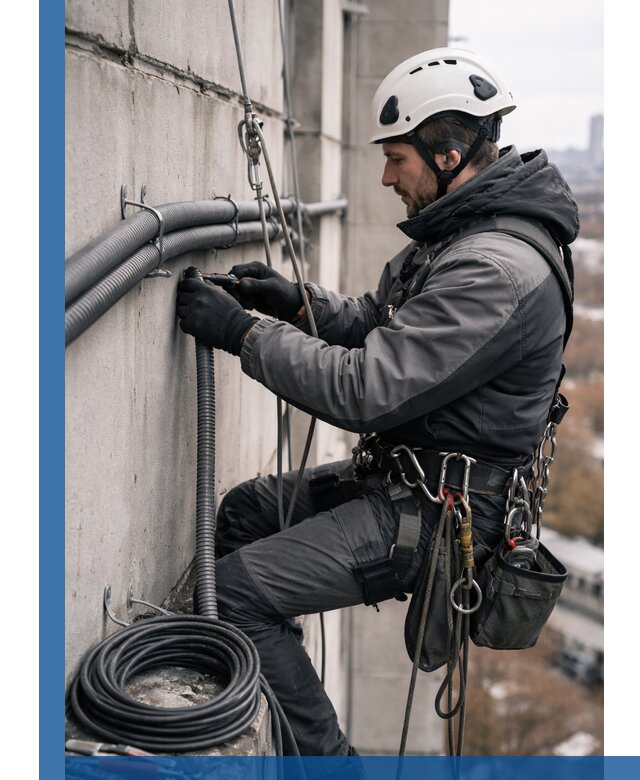 Профессиональный монтаж гофры для кабеля в Мытищах с гарантией