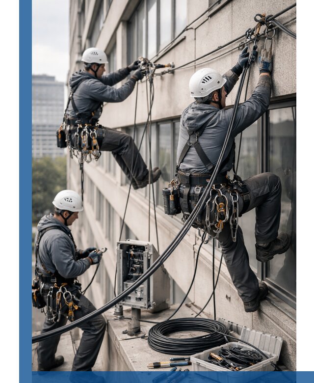 Прокладка оптоволоконного кабеля в Мытищах под ключ с тестированием