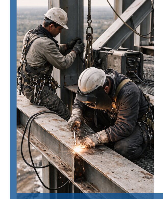 Высотные сварочные работы в Мытищах для промышленных объектов