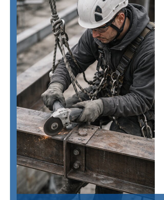 Резка металла на высоте в Мытищах для зданий и конструкций