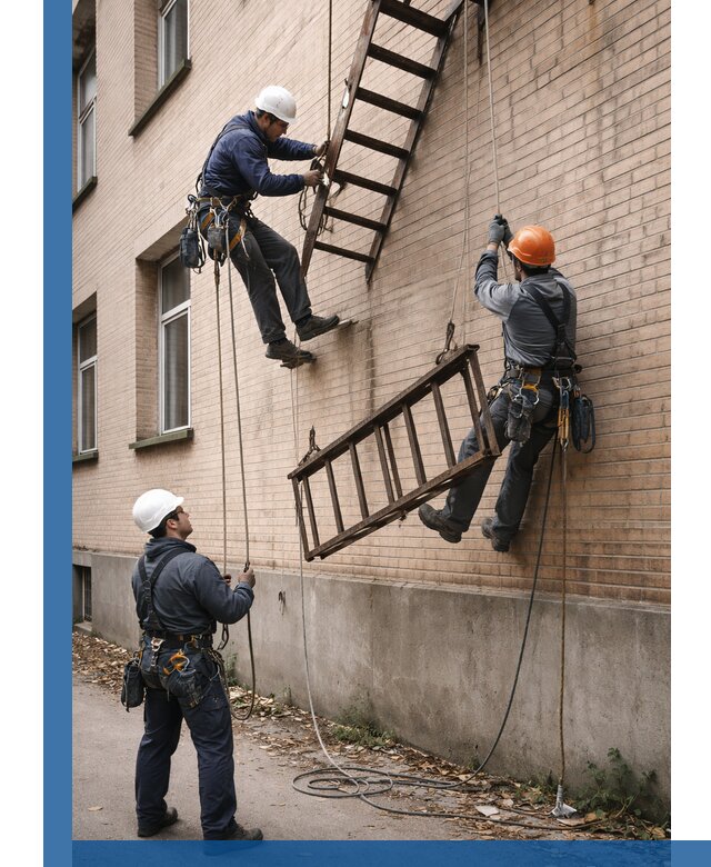 Демонтаж пожарной лестницы в Мытищах быстро и безопасно