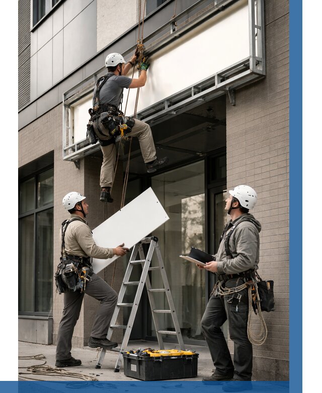 Монтаж светового короба в Мытищах от 6601 р. | ВЫСОТНИК-Мтщ