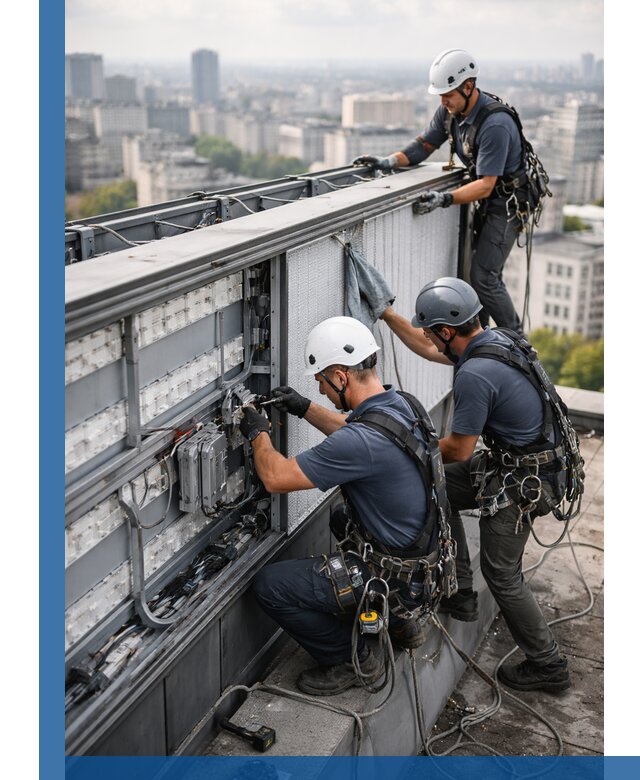 Профессиональное обслуживание крышной рекламы в Мытищах под ключ