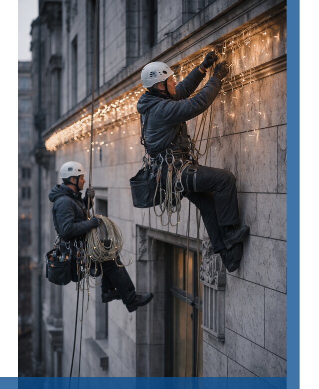 Монтаж новогодней иллюминации в Мытищах от 8632 р. | ВЫСОТНИК-Мтщ