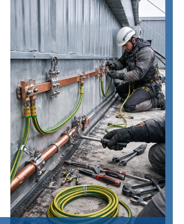 Монтаж заземления здания в Мытищах от 25388 р. | ВЫСОТНИК-Мтщ