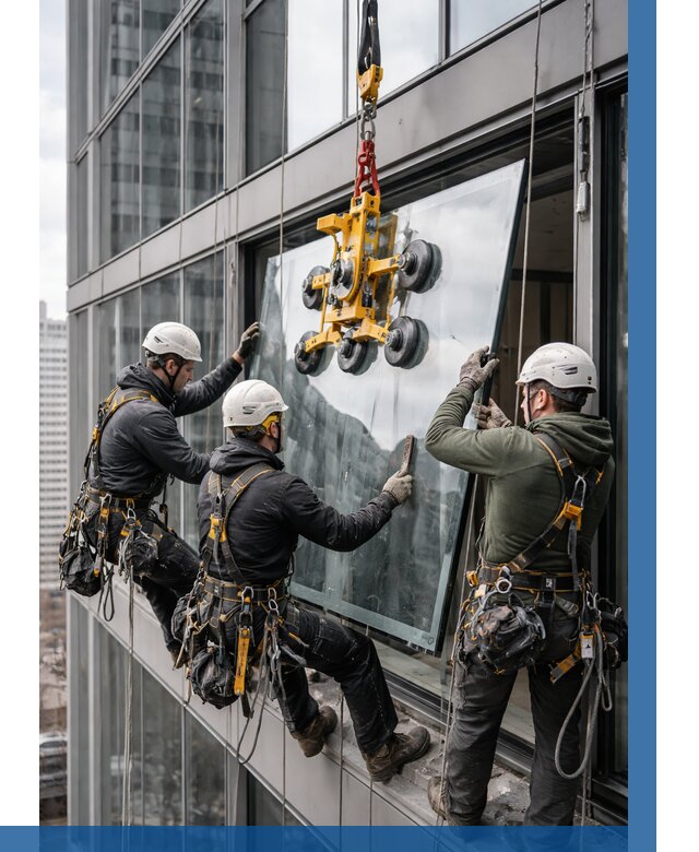 Фасадное остекление зданий под ключ в Мытищах от 10155 р. | ВЫСОТНИК-Мтщ