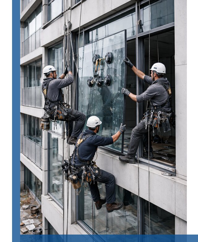 Фасадное остекление и монтаж витражей зданий в Мытищах под ключ