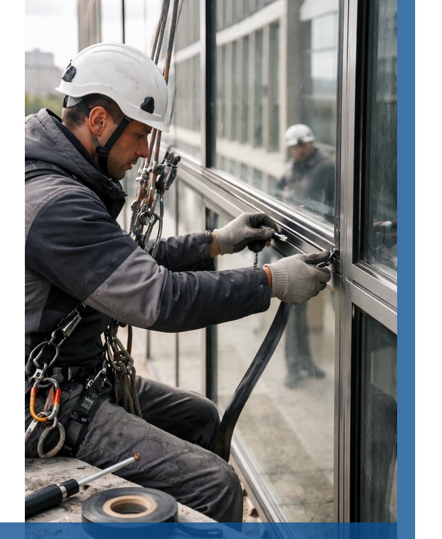 Ремонт витражных конструкций в Мытищах от 3554 р. | ВЫСОТНИК-Мтщ