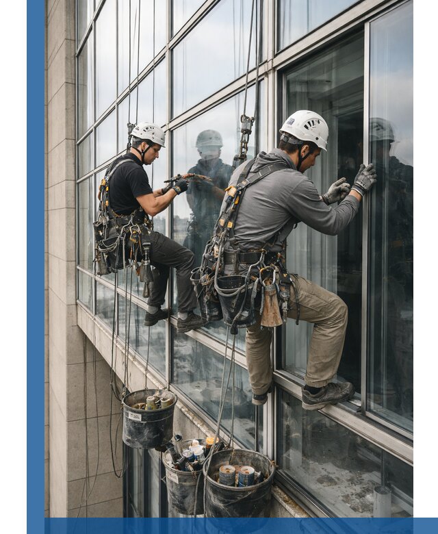 Ремонт витражных конструкций и фасадного остекления в Мытищах