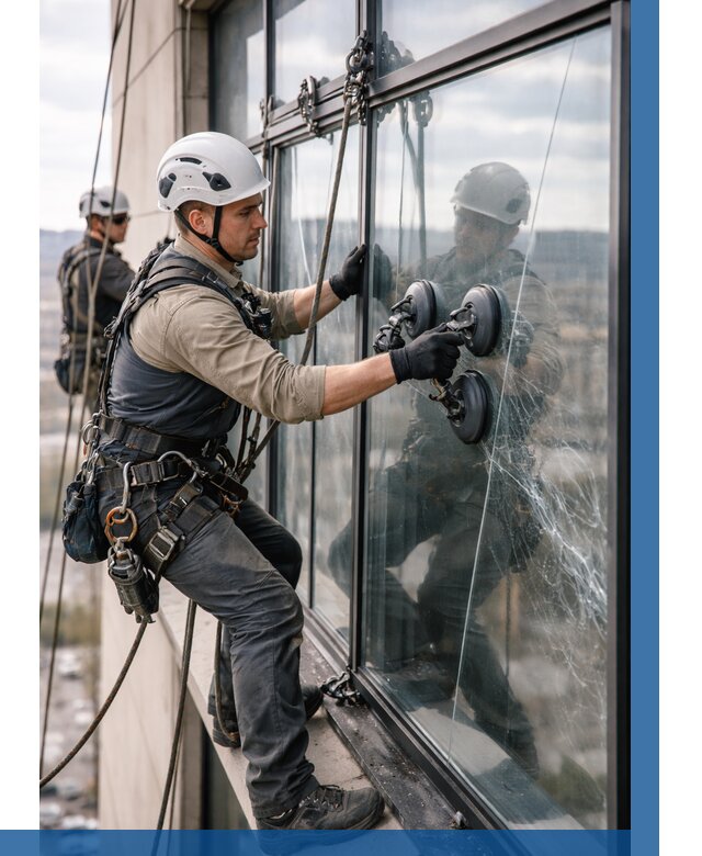 Замена стекла в витраже в Мытищах под ключ от 8632 р. | ВЫСОТНИК-Мтщ