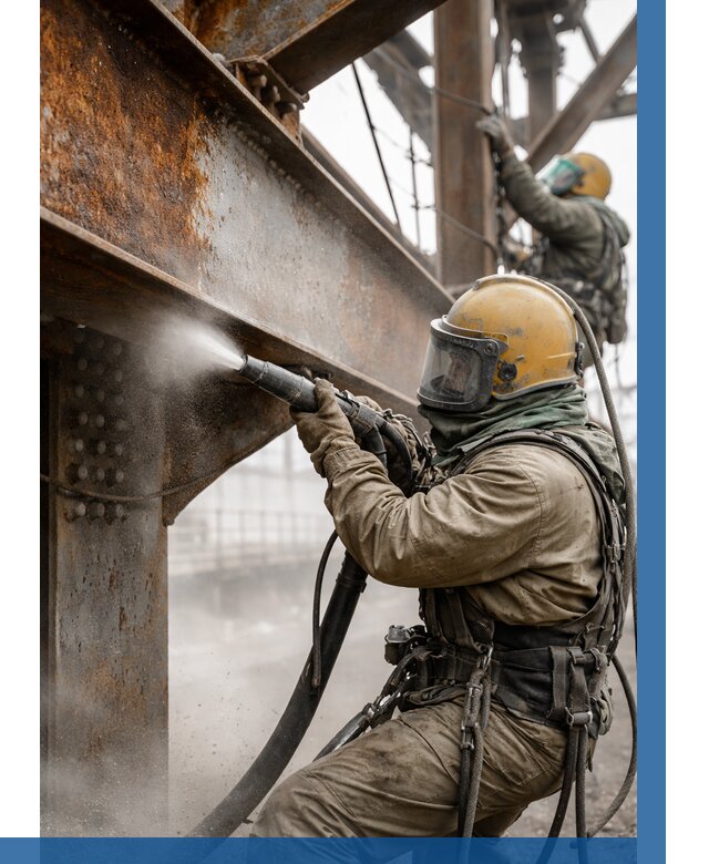 Пескоструйная очистка металлоконструкций в Мытищах по 609 р.  ВЫСОТНИК-Мтщ