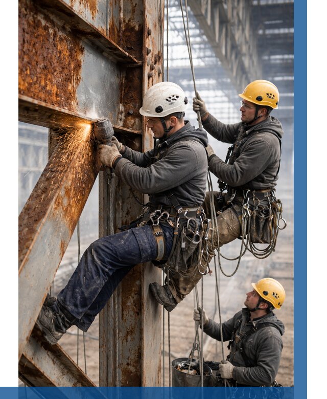 Зачистка металла от ржавчины в Мытищах от 355 р. | ВЫСОТНИК-Мтщ