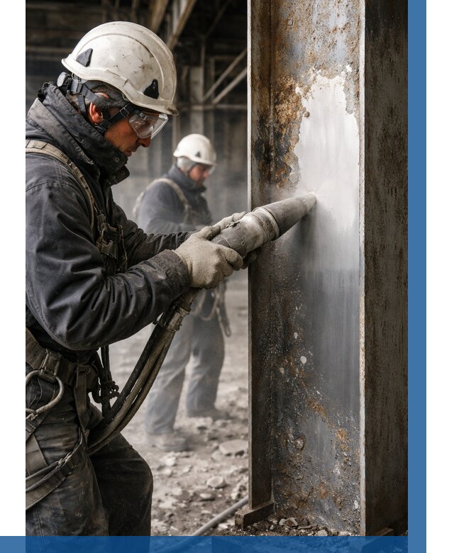 Удаление старой краски с металла в Мытищах от 457 р. | ВЫСОТНИК-Мтщ