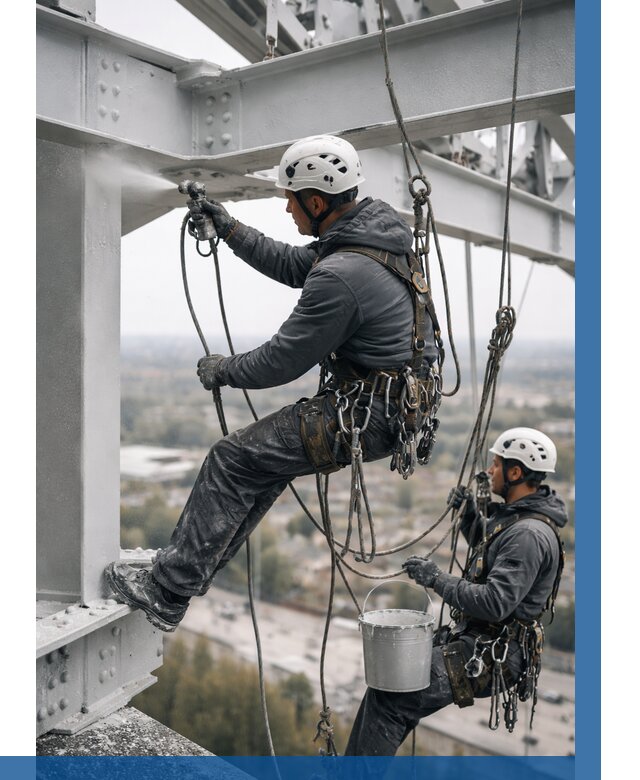 Покраска металлоконструкций на высоте в Мытищах 355 р |ВЫСОТНИК-Мтщ
