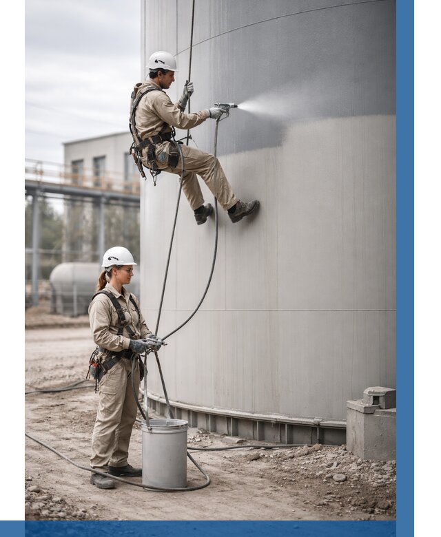 Покраска резервуаров в Мытищах от 1219 р. | ВЫСОТНИК-Мтщ — заказать